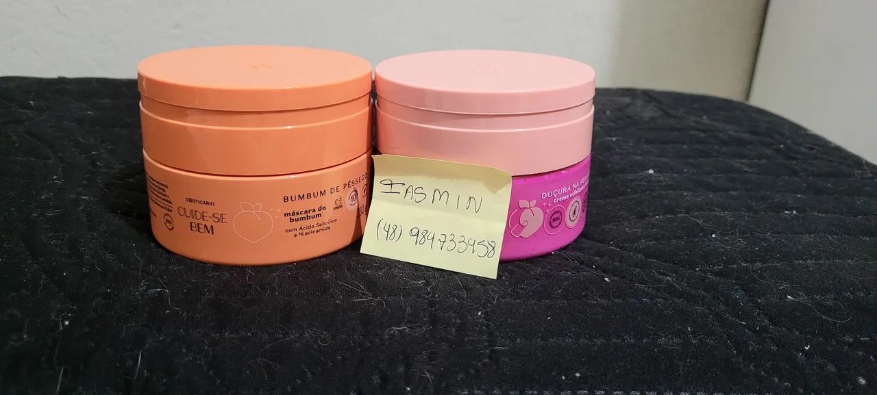 Kit pessegura o boticario hidratante e esfoliante 