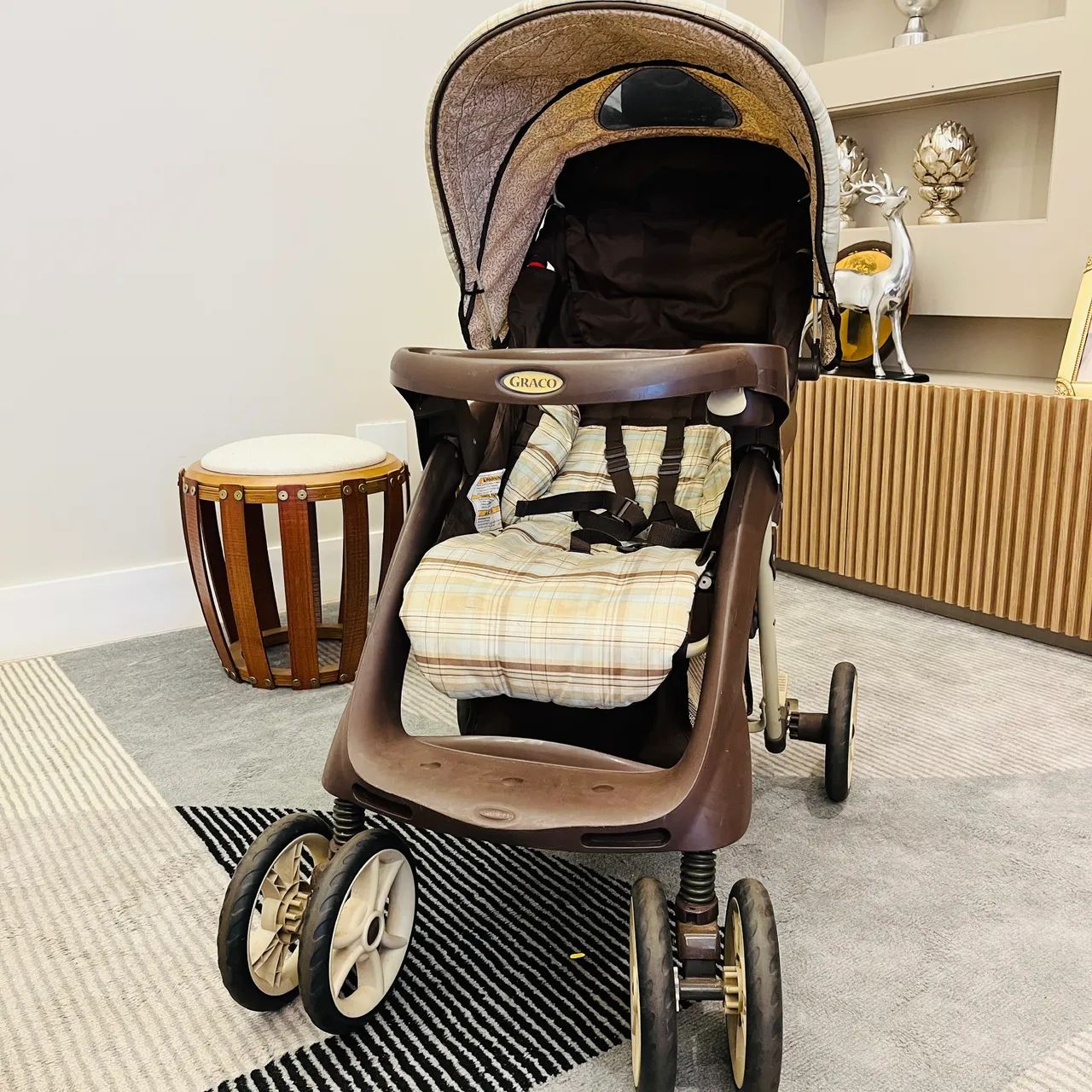 Carrinho de Bebe Graco com Bebê Conforto Original | Completo e Conservado