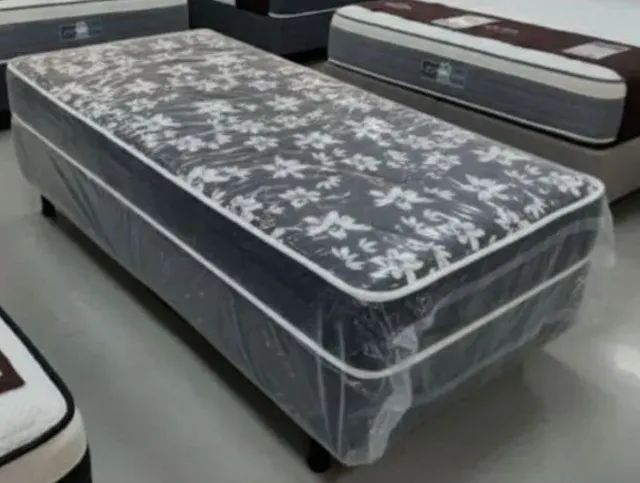 CAMA SOLTEIRO BOX - LOJÃO DOS COLCHÕES -  PRONTA ENTREGA