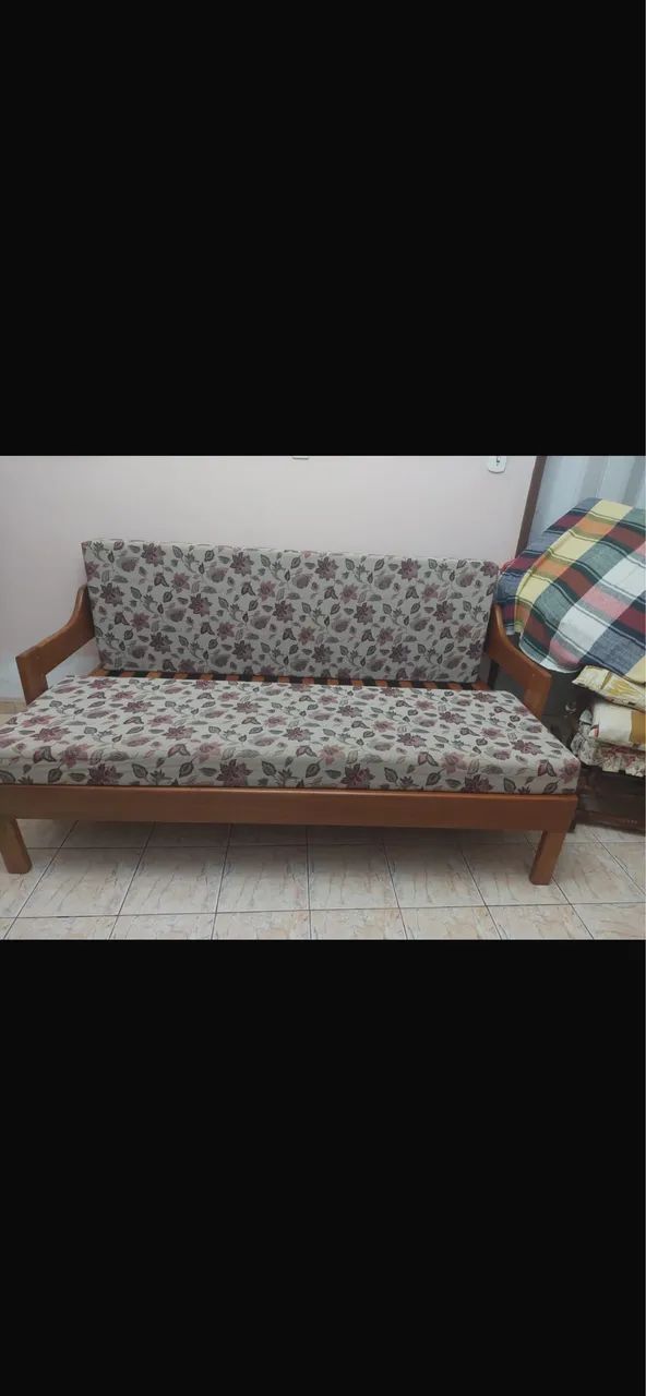 Vendo sofá cama madeira maciça  - Foto 2