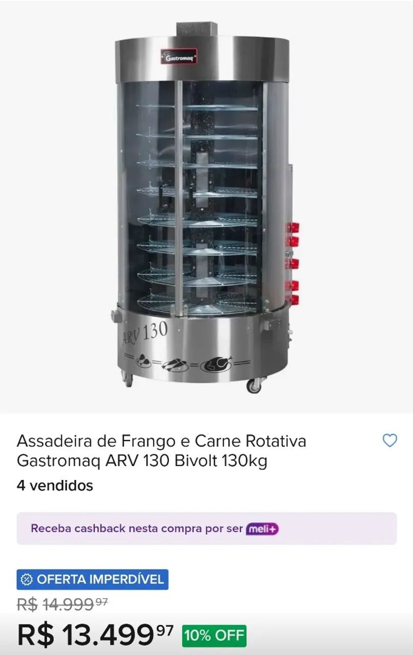 Assadeira e frangueira rotatória... - Foto 5