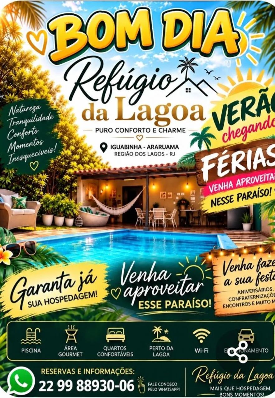 Refugio da lagoa para temporada 