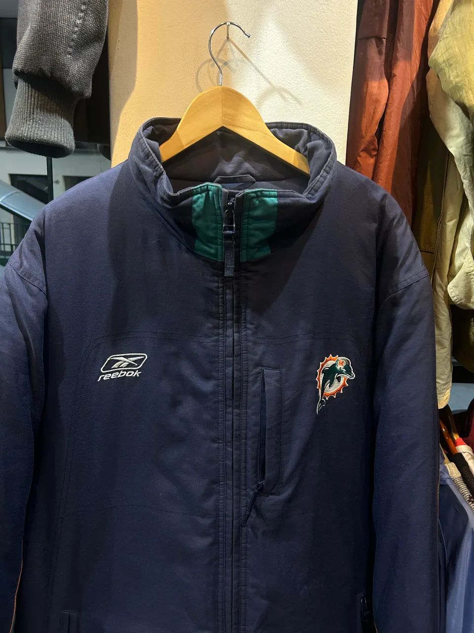 Casaco vintage Reebok  Dolphins - Foto 2