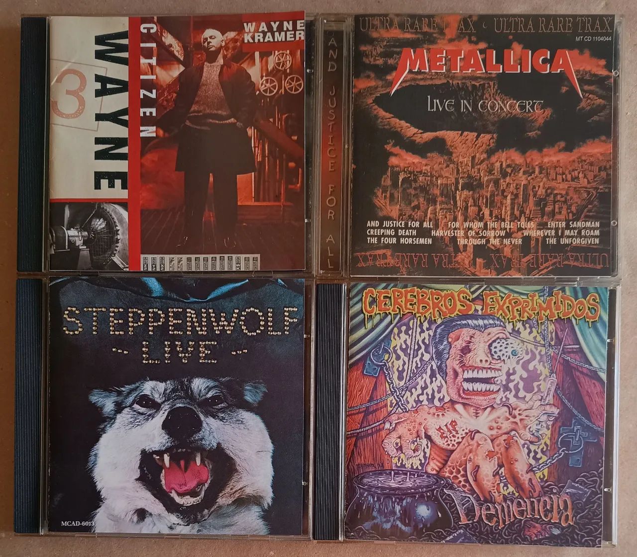 Lote de CD's - Sex Pistols, Planet Hemp, Steppenwolf, Cazuza, INXS