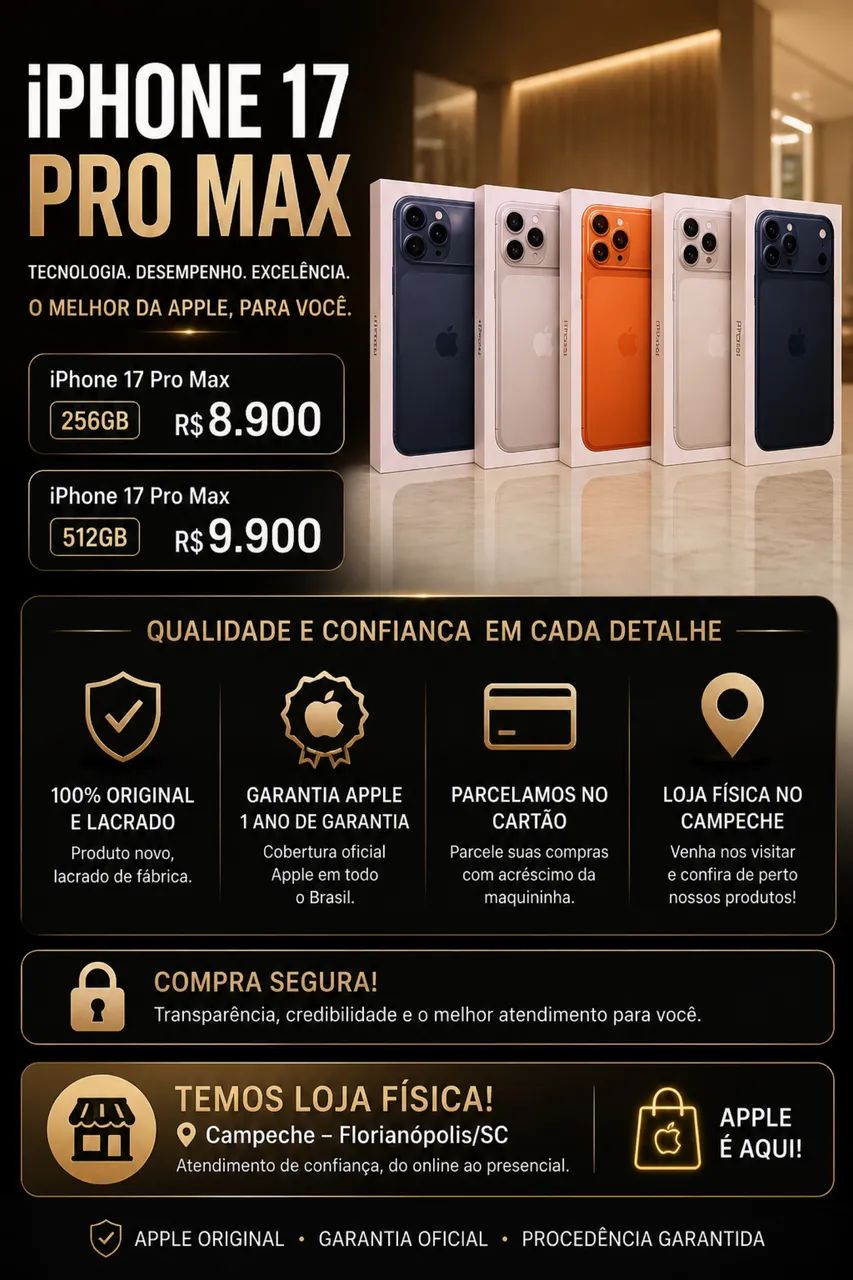 iPhone 17 Pro Max Lacrado + Garantia Apple - Foto 4