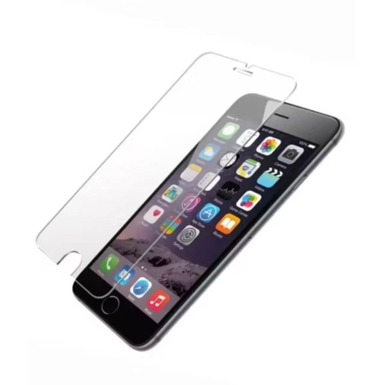 Película de Vidro Sem Borda Compatível Iphone 6/6S/7/7 Plus/X/