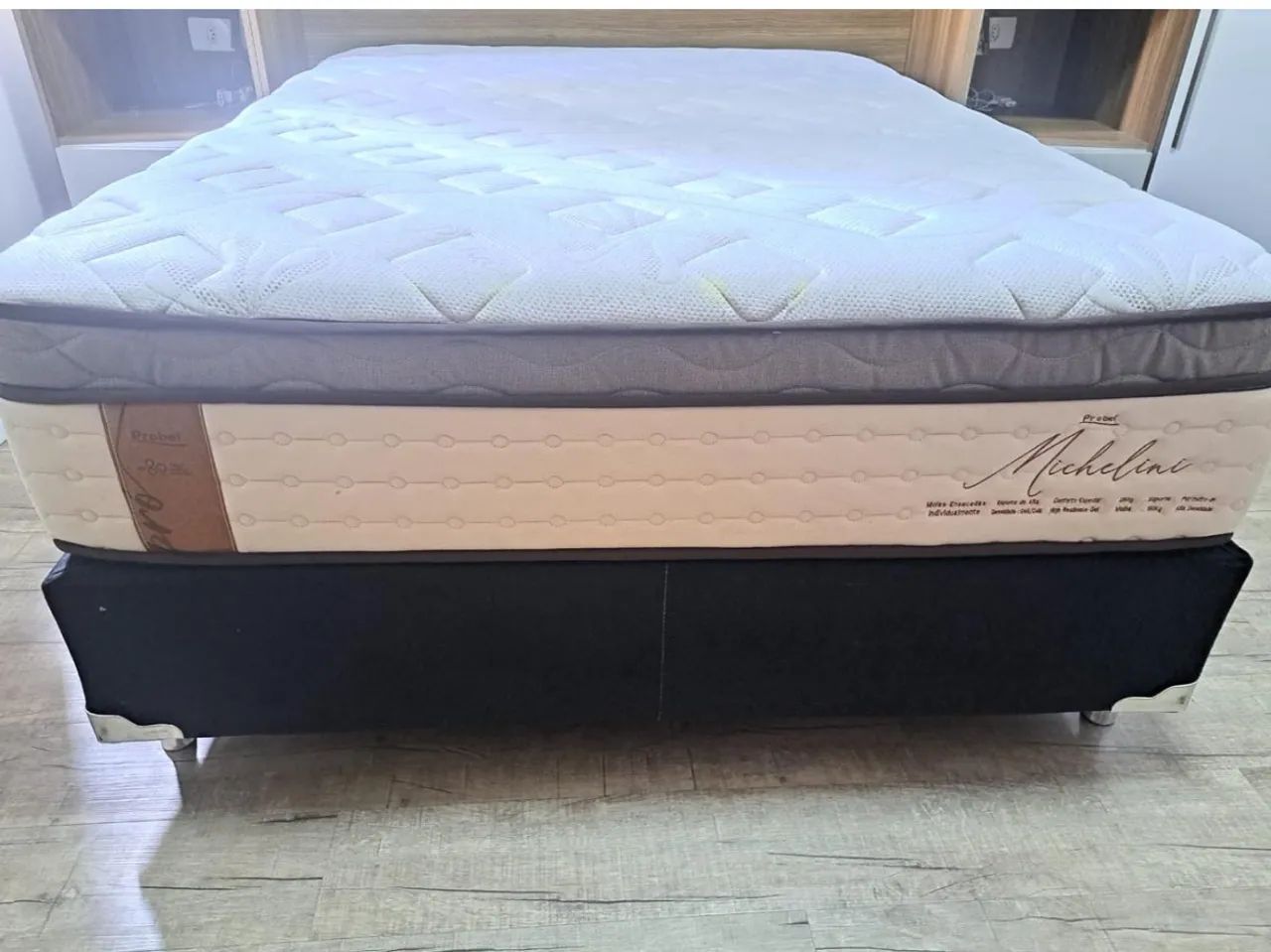 Cama Box Casal + Colchão Probel Micheline Molas ensacadas - Foto 2