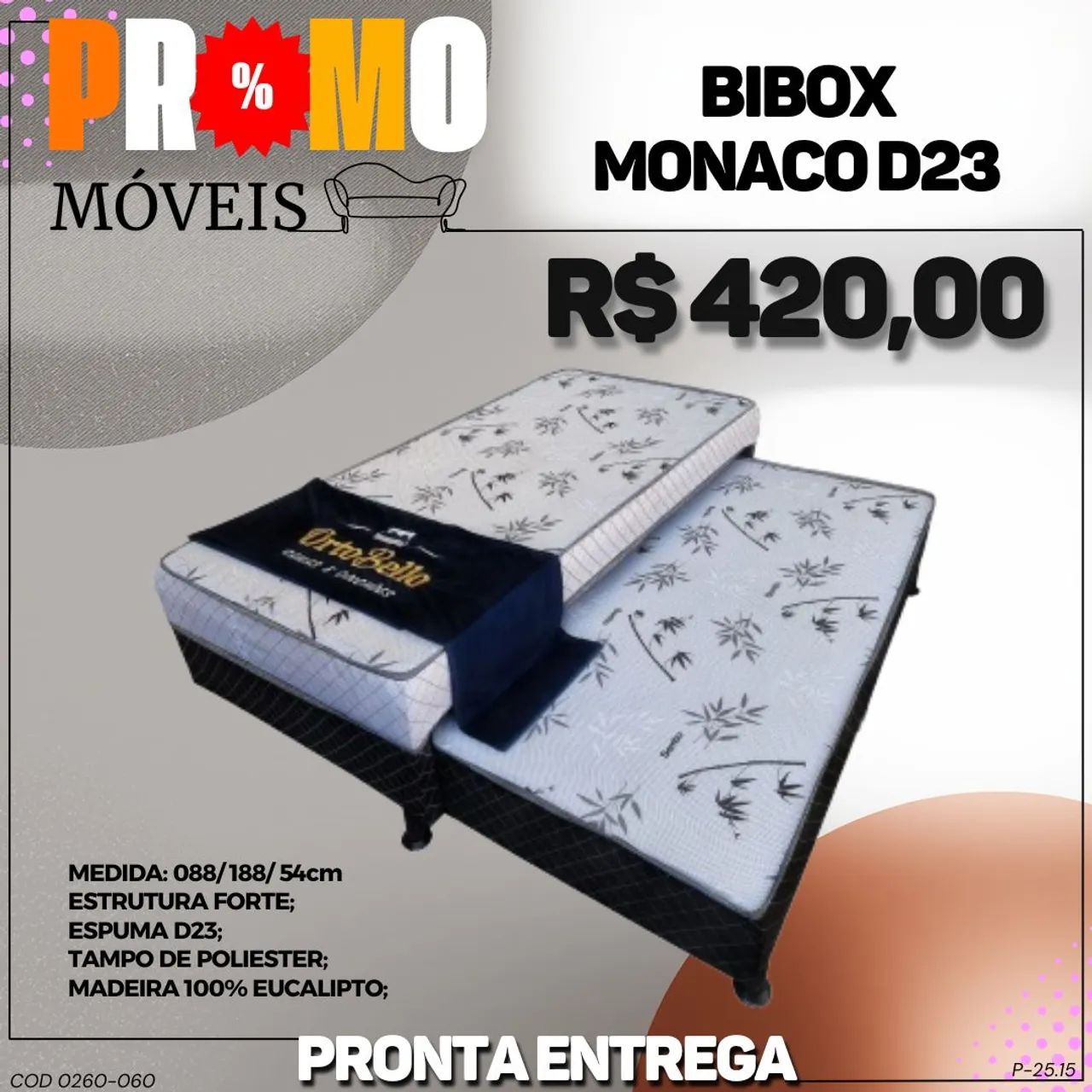 Cama box com auxiliar - ENTREGA IMEDIATA 