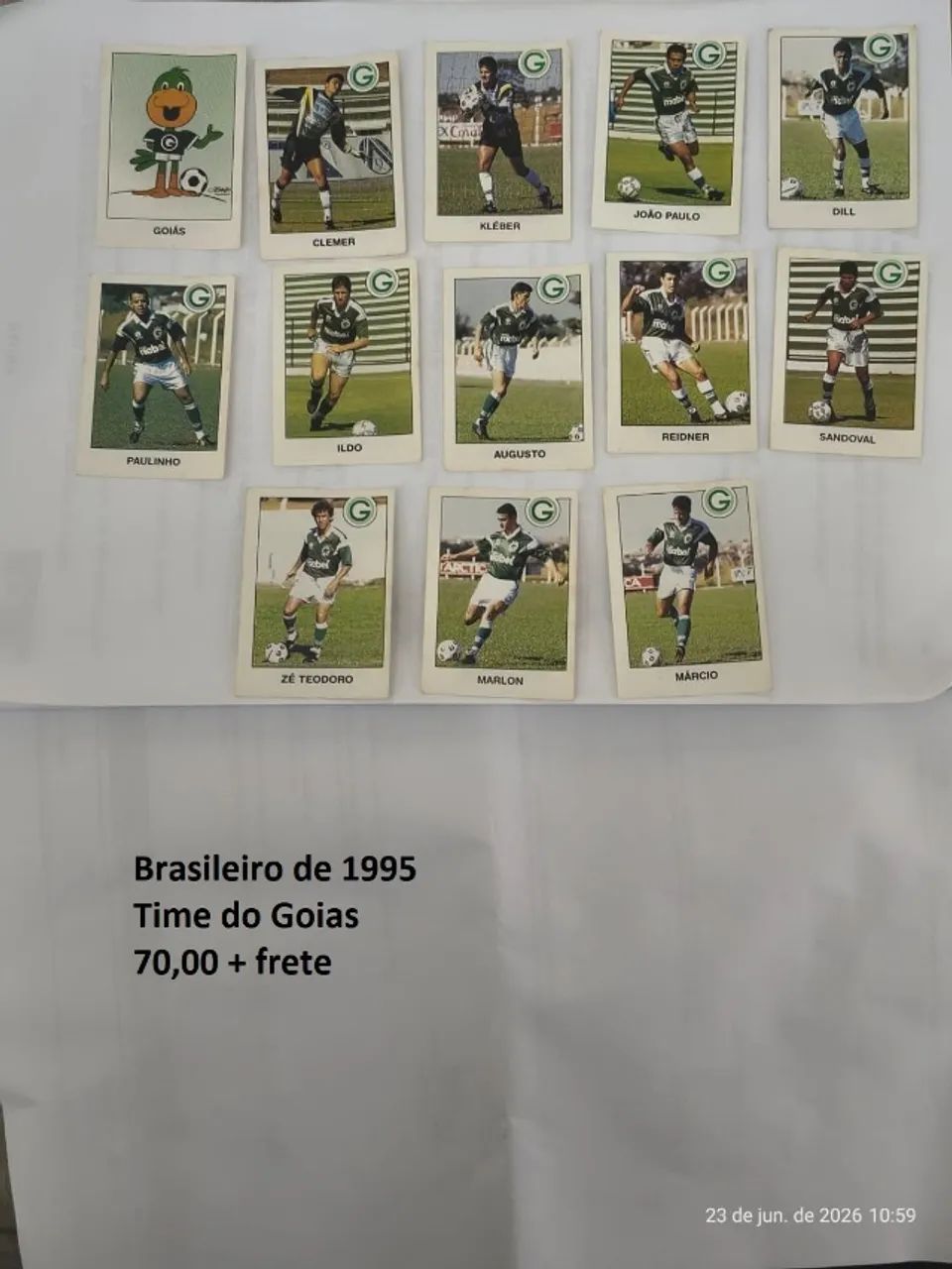 Figurinhas Campeonato Brasileiro 1995 - Foto 3