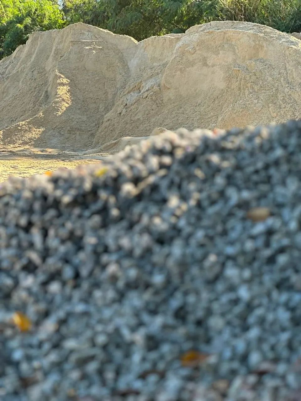 Areia Lavada e Pedra 