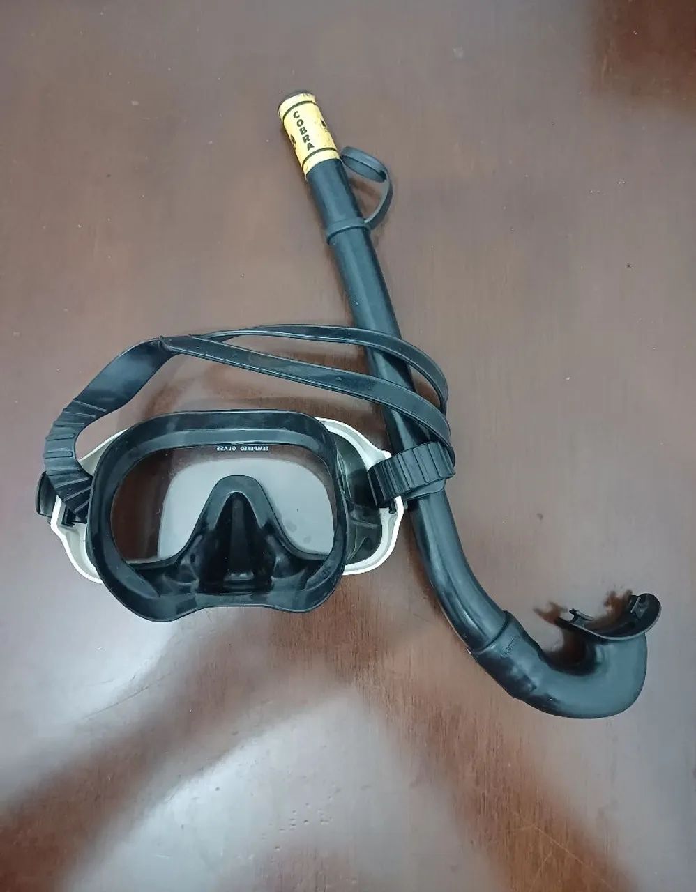KIT DE MÁSCARA E SNORKEL DA MARCA COBRA.. - Foto 4
