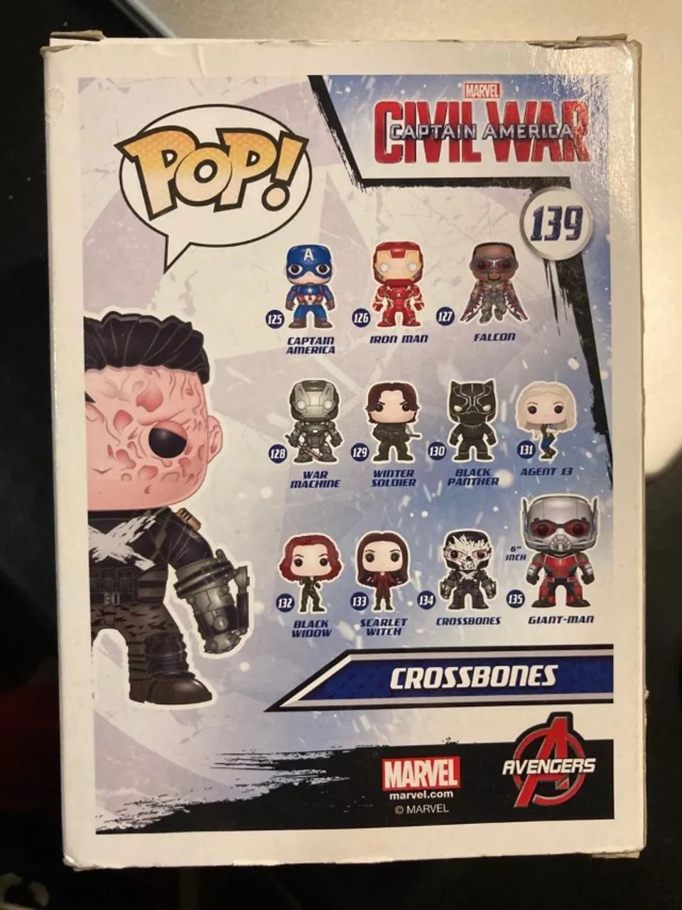 Funko Pop Marvel Crossbones Unmasked 139 - Foto 4