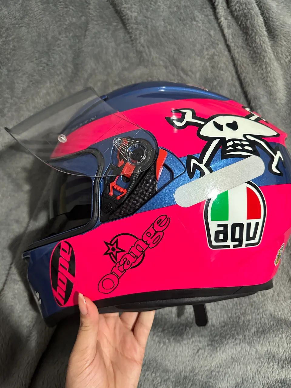 agv k3 guy martin replica pink KY0030-007 Helmet Parts, Ventilation, K-3 SV, PAINTED FRONT VENT Guy Martin replica AGV helmet