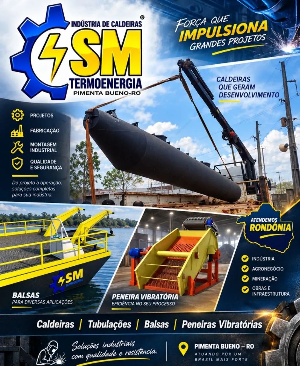 Balsas flutuantes navegação 