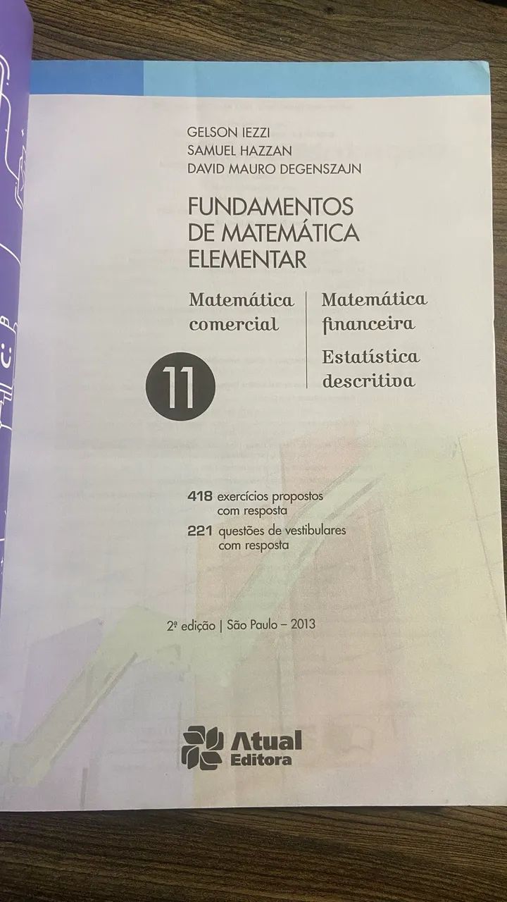 Fundamentos da matemática elementar vol 11 - Foto 3