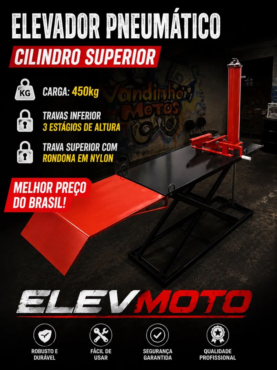 Elevador BANCADA  RAMPA MOTO PEÇAS  - Foto 4
