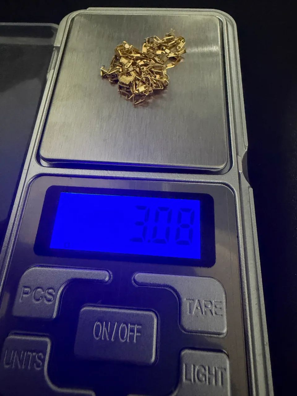 Corrente piastrine de ouro 18 - Foto 2