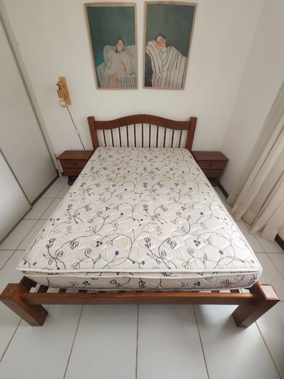 CAMA EM MADEIRA MACIÇA - Foto 4