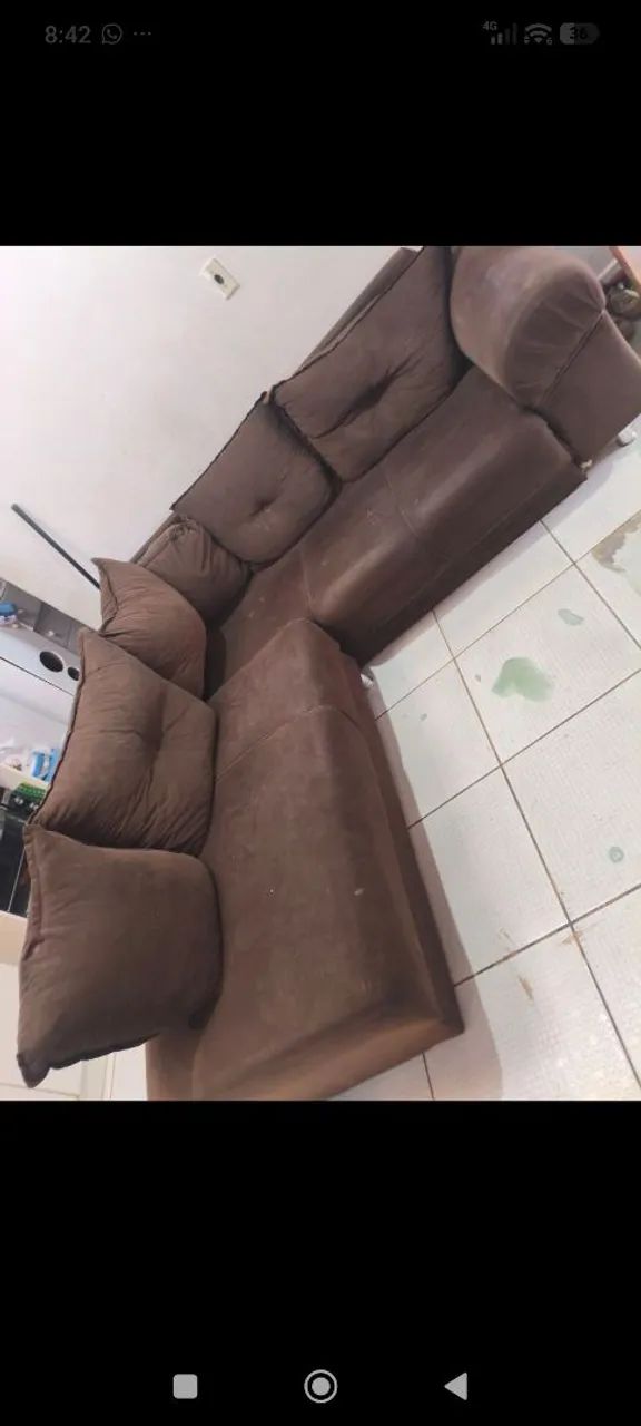 Sofá em L barato 