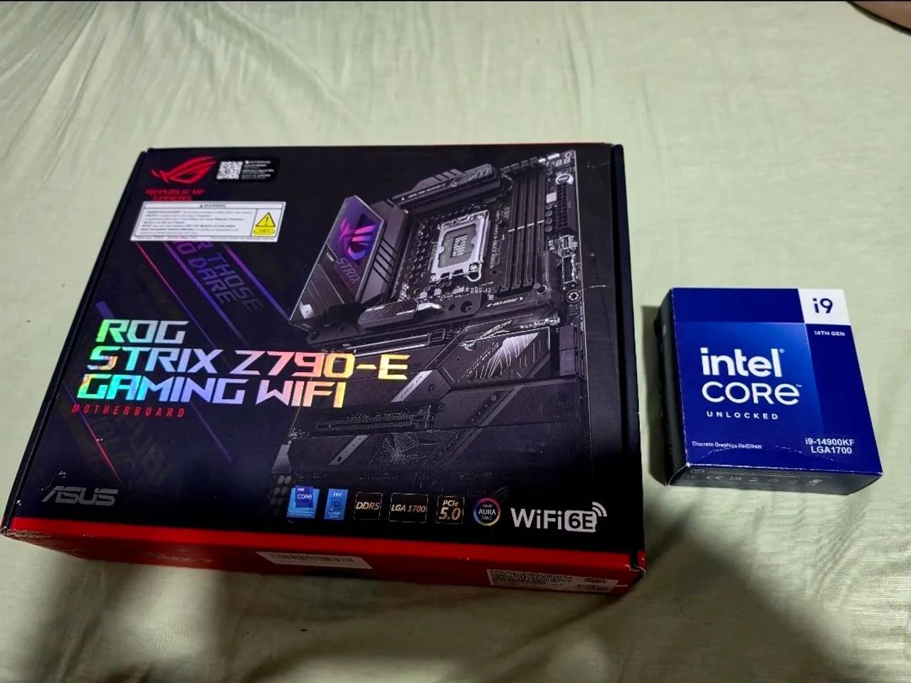KIT Placa mãe Asus Rog Strix Z790-E + I9 14900KF