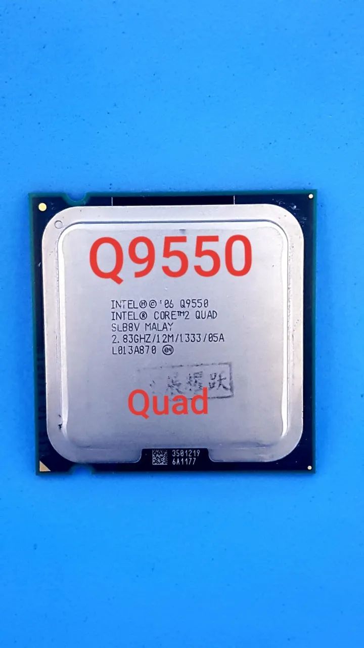 Processador intel Core 2 Quad Q-9550 2.83 Ghz 4 nucleos e 12 mb cache.