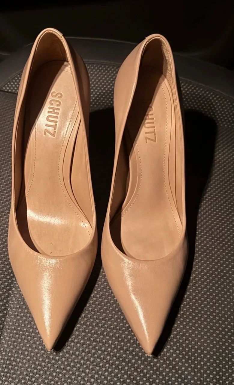 Scarpin Schutz Bege Nude - Foto 2