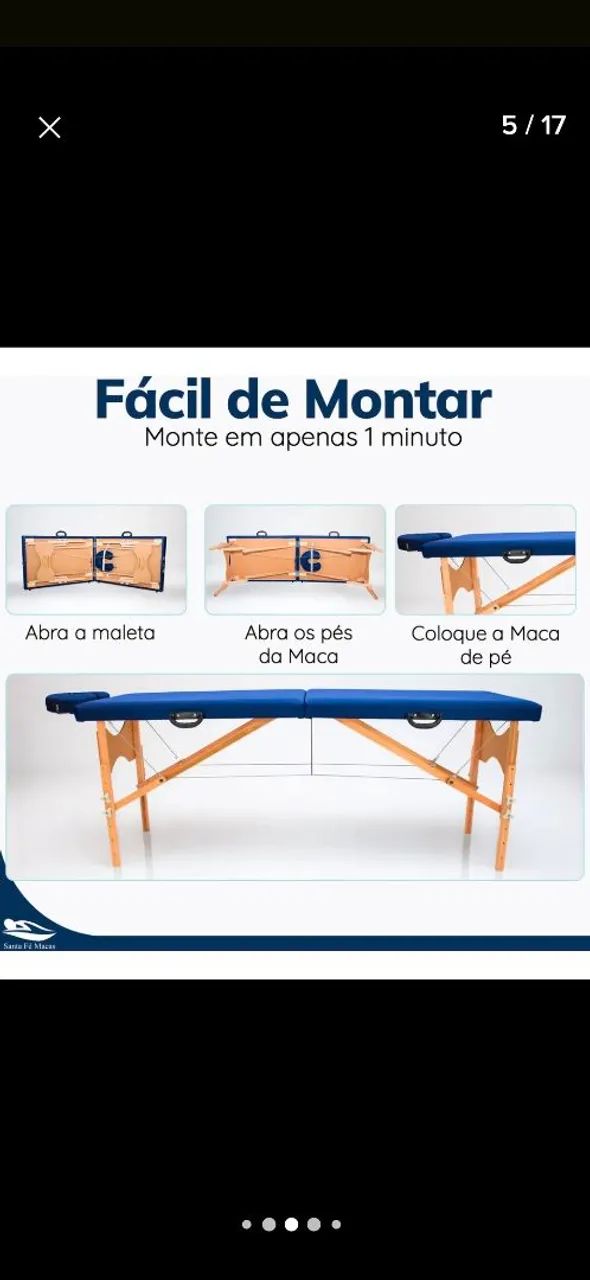 Maca de massagem portátil (semi-novo) - Foto 2