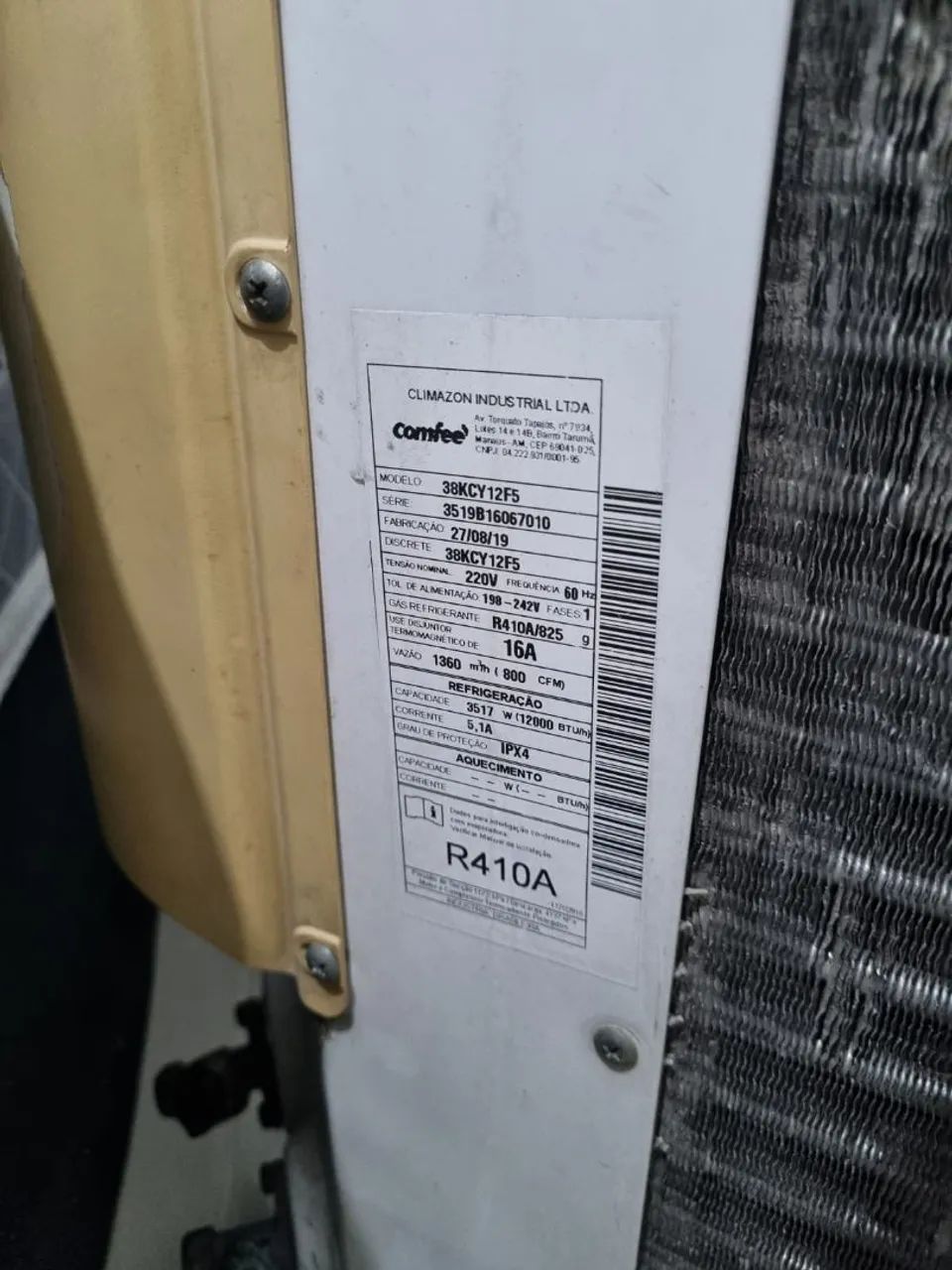 Ar condicionado Comffe 12 mil btus - Foto 4