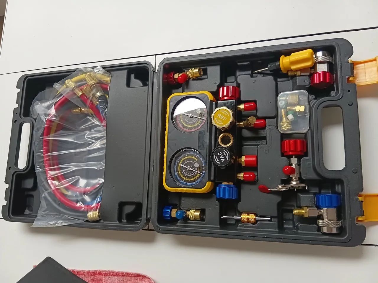 Manifold Ar-Condicionado com Mangueiras - Novo, na Maleta - Foto 6