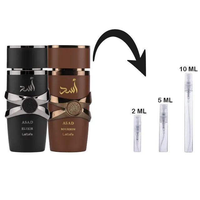 Decant Perfume Asad Elixir ou Asad Bourbon 5ML
