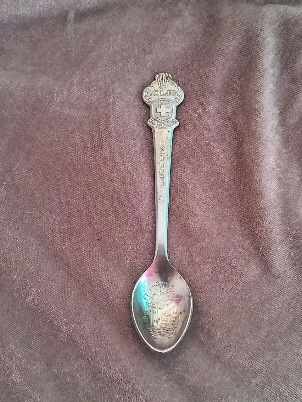 Colher colecionador ROLEX Antigo antiquário vintage rústico cozinha decoração metal casa