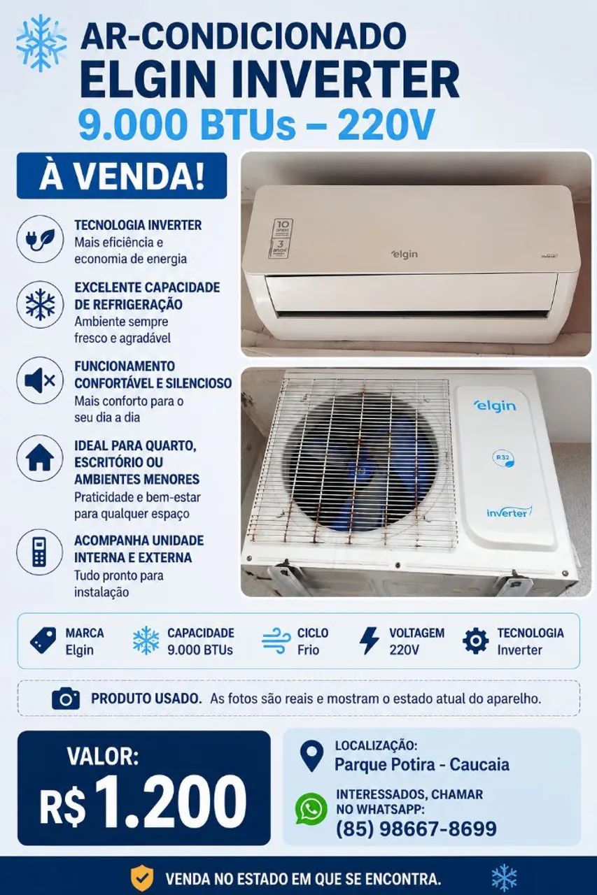 Ar Condicionado Elgin 