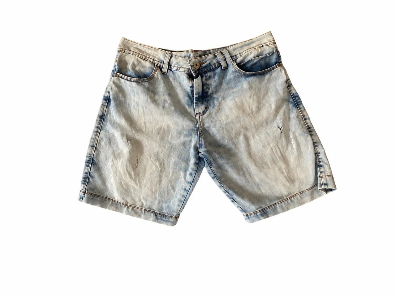 Short jeans azul claro - tamanho M - Foto 3