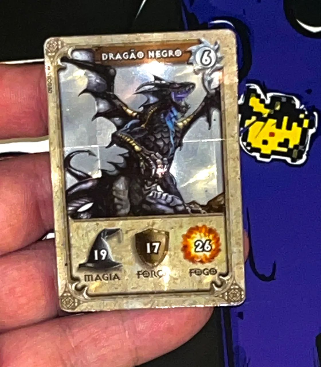 Dracomania Card Prata N6 | Dragão Negro