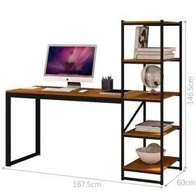 Mesa Escritório Com Estante DIVIDIMOS EM ATÉ 10X SEM JUROS - Foto 3