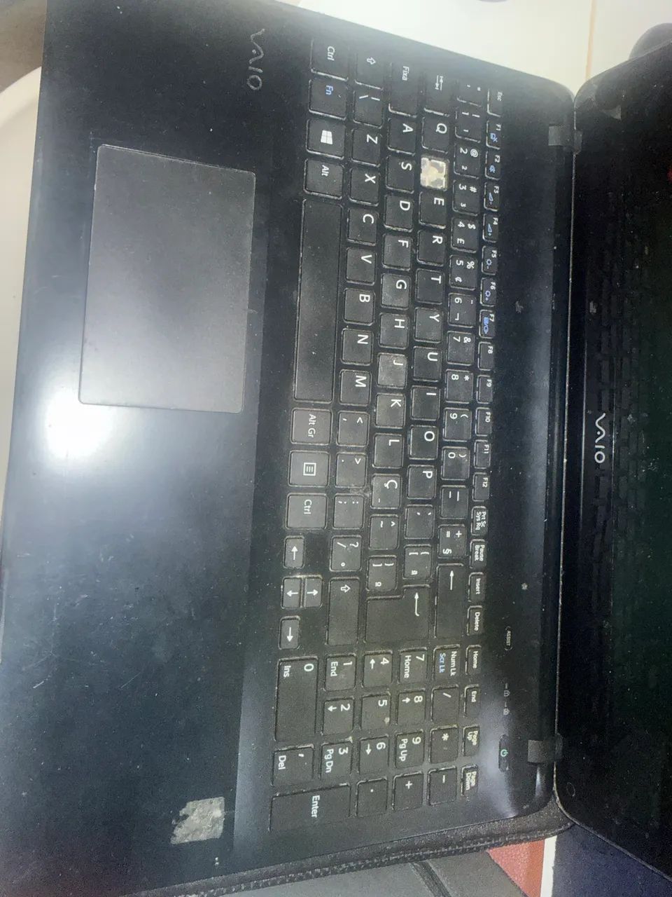 Notebook Vaio com defeito 