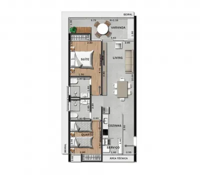 PLANTA 75m²