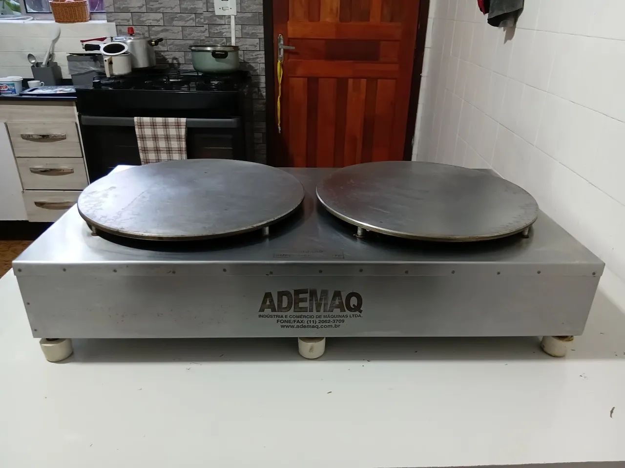 Crepeira dupla a gás Ademac - Foto 3