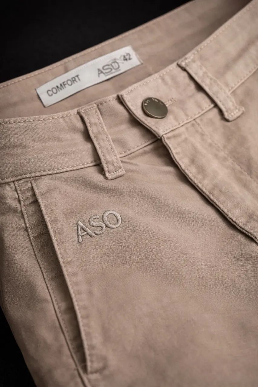 Calça Bege Masculina Nova - Tamanho 40 - Foto 2