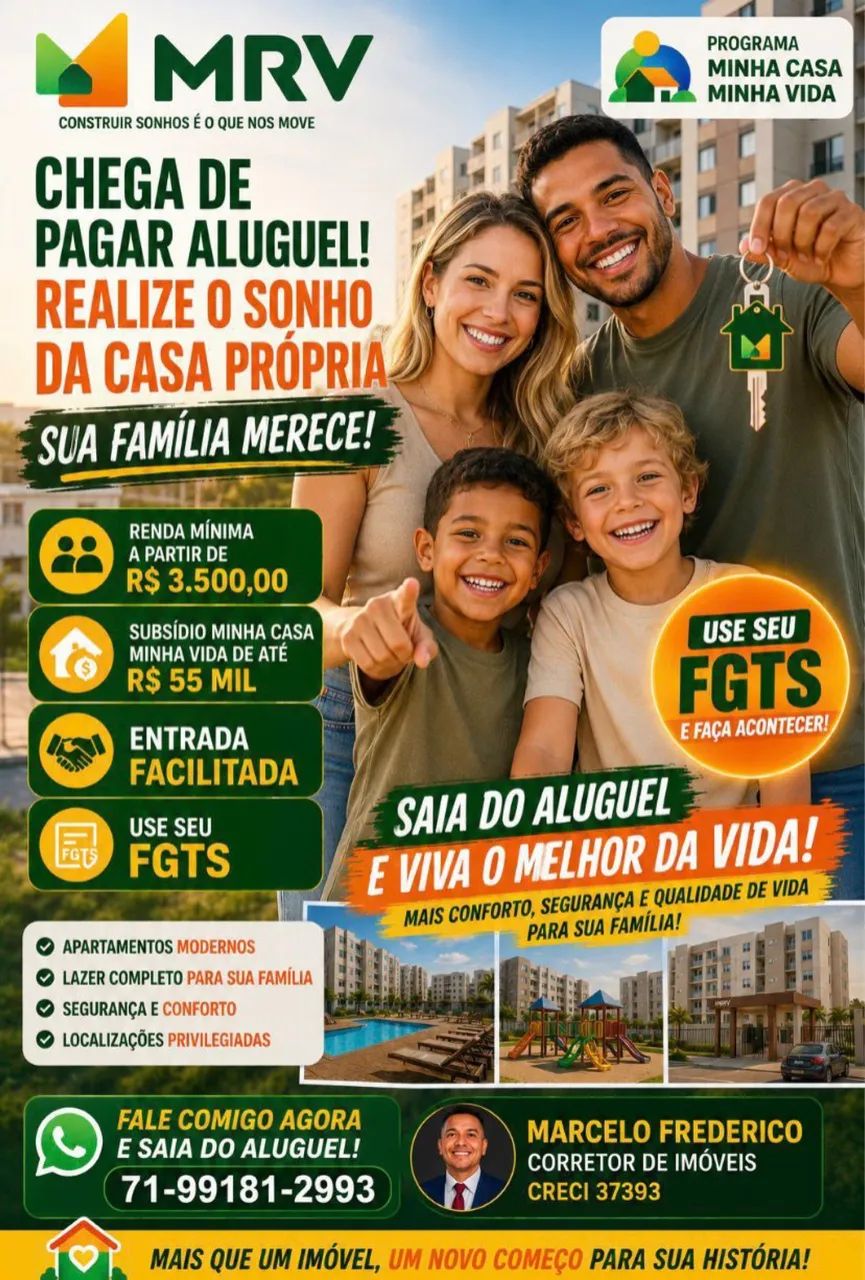 MRV imóveis na planta em toda região Salvador Camaçari estrada do coco  - Foto 3
