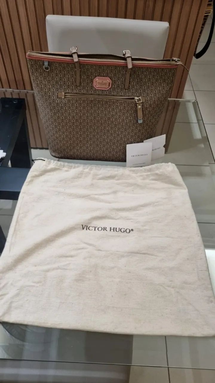 Bolsa Victor Hugo Original - Marrom monograma - Foto 2