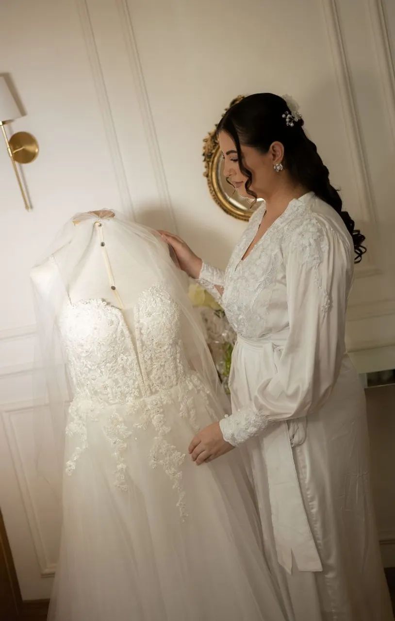 Vestido de noiva - usado 1x - Foto 3