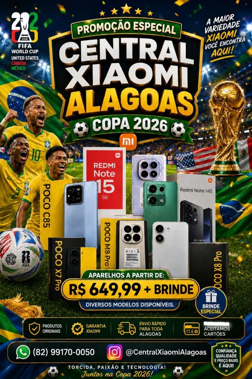 Xiaomi Poco X8 Pro Max 5G, Poco X7 Pro 5G, Redmi 15 e Diversos Modelos 