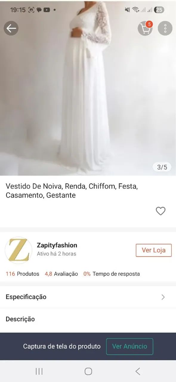 Vestido grávida casamento - Foto 2