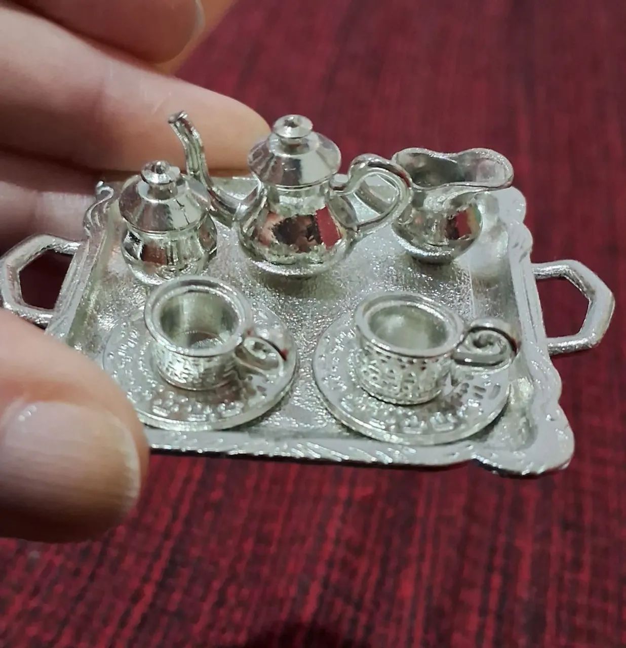 Miniatura de jogo de chá