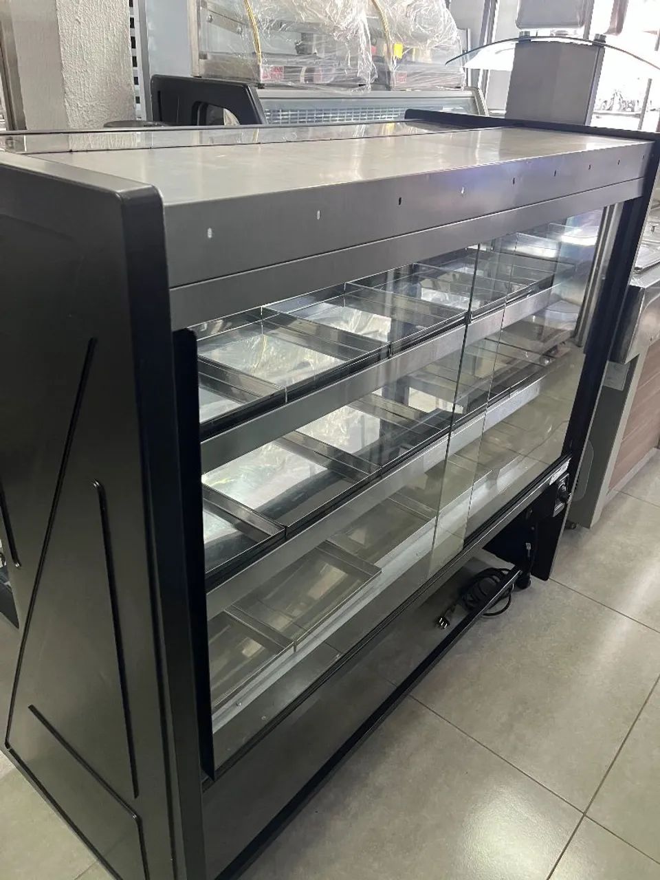 Balcão Vitrine Estufa Vidro Reto - Foto 4