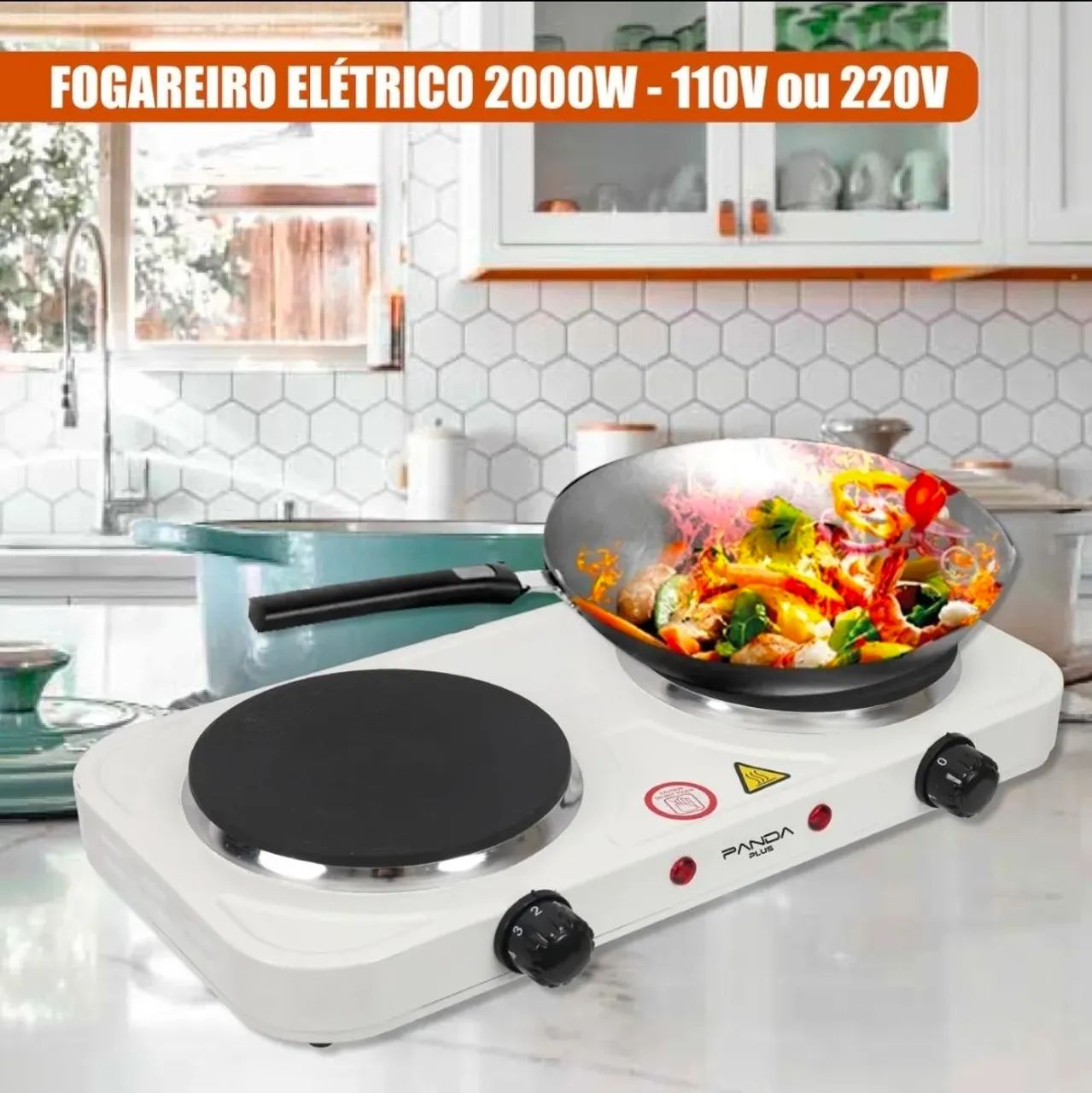 Fogão elétrico 2 bocas 220v - Foto 2