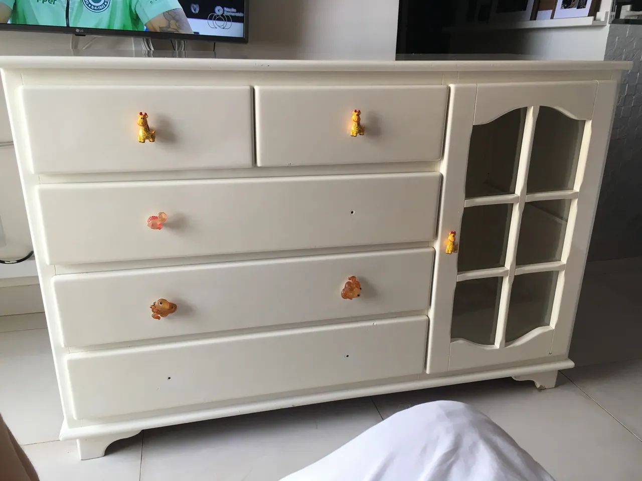 Cômoda PROVENÇAL em madeira e LACA para quarto infantil  - Foto 3