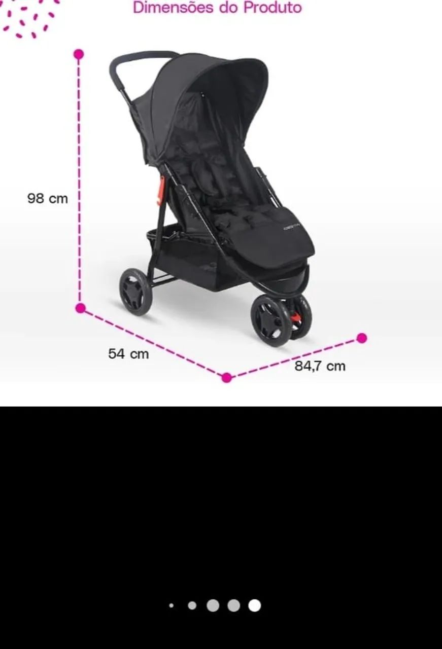 Vendo carrinho de bebe 