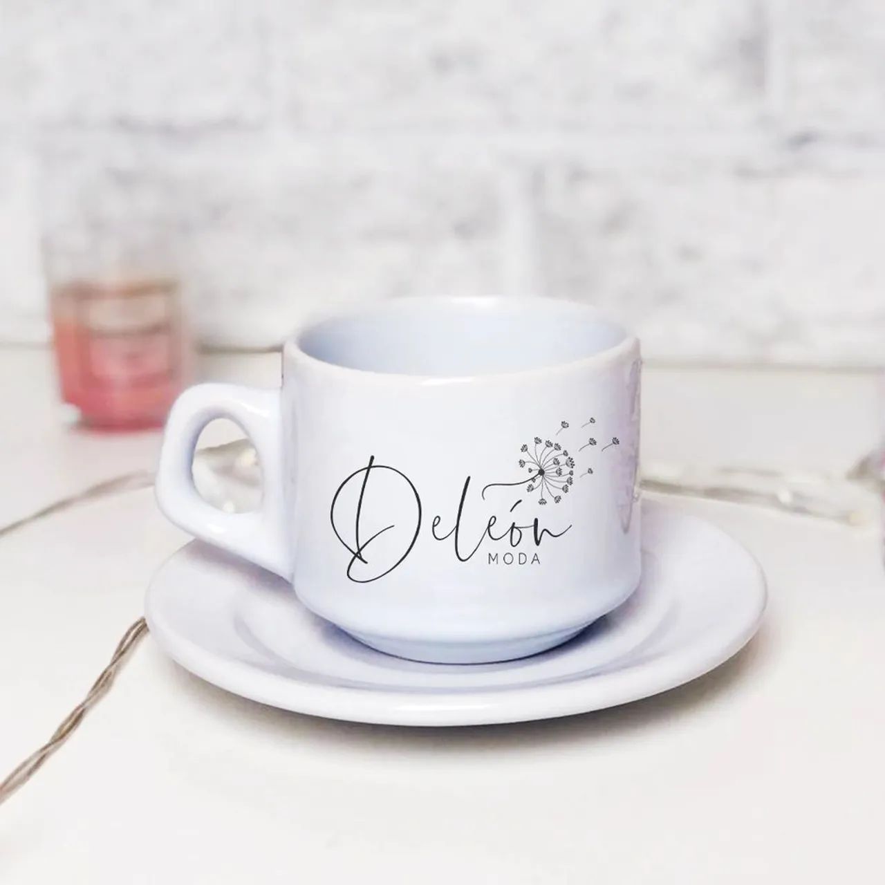 Xícara com pires  personalizada  - Foto 3